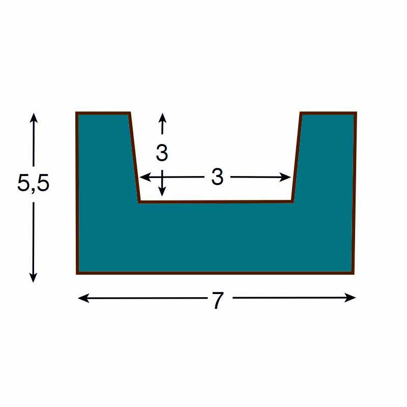 Viga de Imitación Madera color Decape 7x5x300 cm fabricada en Poliuretano - 2