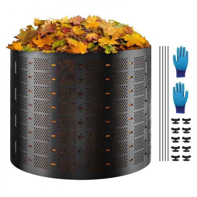 Compostador de Jardín 1000L PEHD de Ventilación y Montaje Rápido TEKMAQUINAS