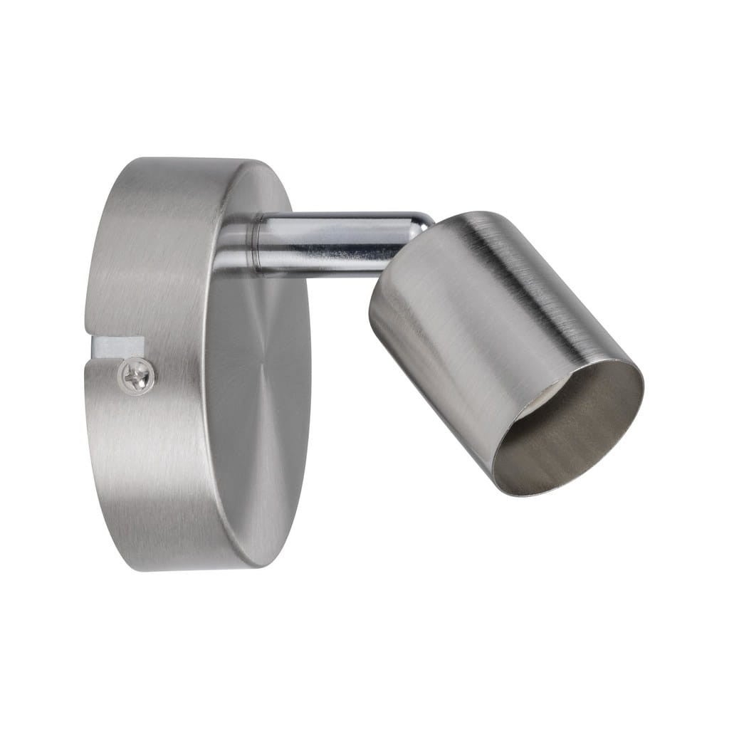 Kinkiet ścienny Carolina srebrno-chromowany 1xGU10x10W wym: 10,3 x 10,4 x 10,2 cm metal IP20 Paulmann