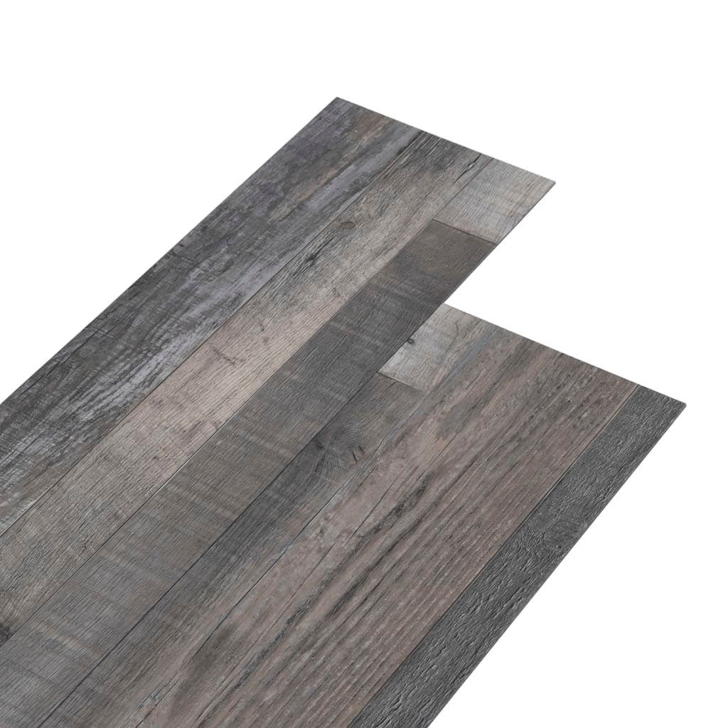 Pavimento Autoadesivo In PVC VidaXL - Listoni Effetto Legno, 5.02 M², Spessore 2 Mm, Colore Grigio Scuro, Facile Da Installare