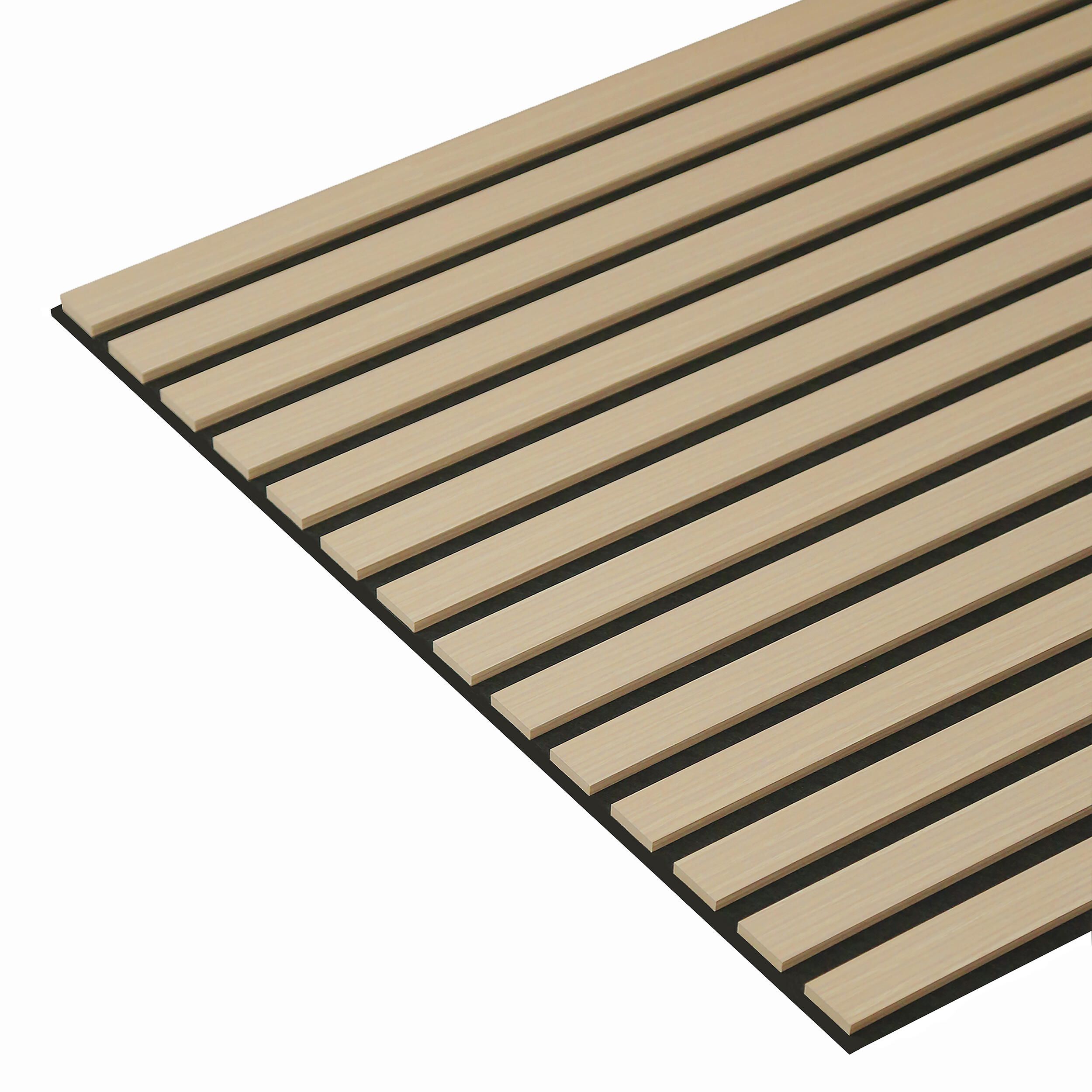 4 pannelli decorativi per pareti per pareti MDF rovere chiaro RAVIK - 60 x 60 cm - 1,44 m² - ARTENS - 5