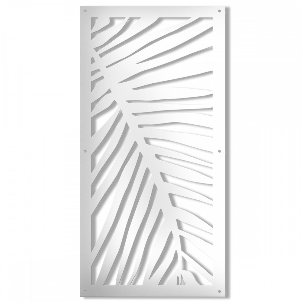 PALMA - Panel perforowany PCV - DASZEK PRZECIWSŁONECZNY 98x198 cm BIAŁY Grubość 1 cm