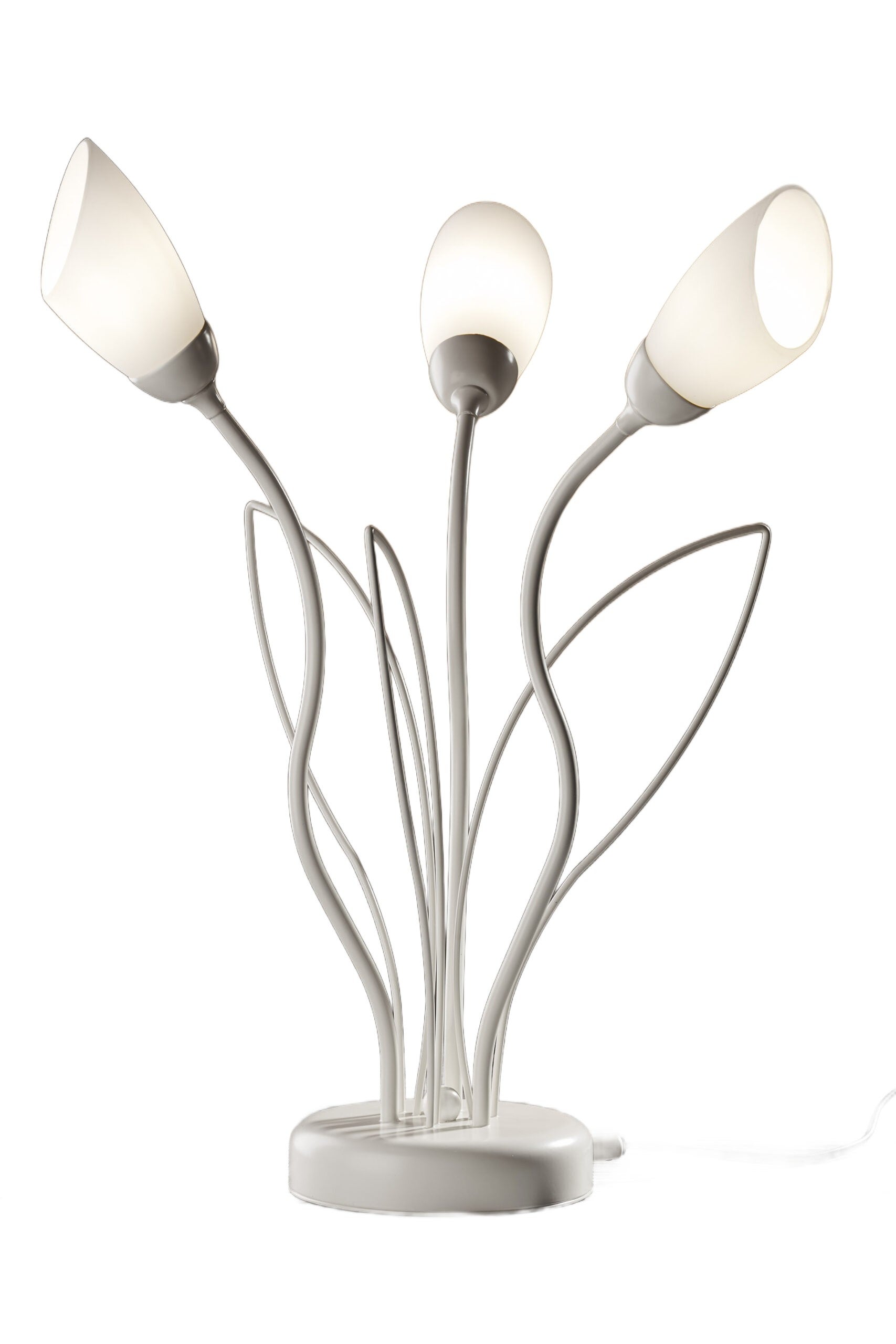 Lampa stołowa GLORIOSA szaro-biała 3xG9x15W metal wym:46x35x35cm IP20 Jupiter