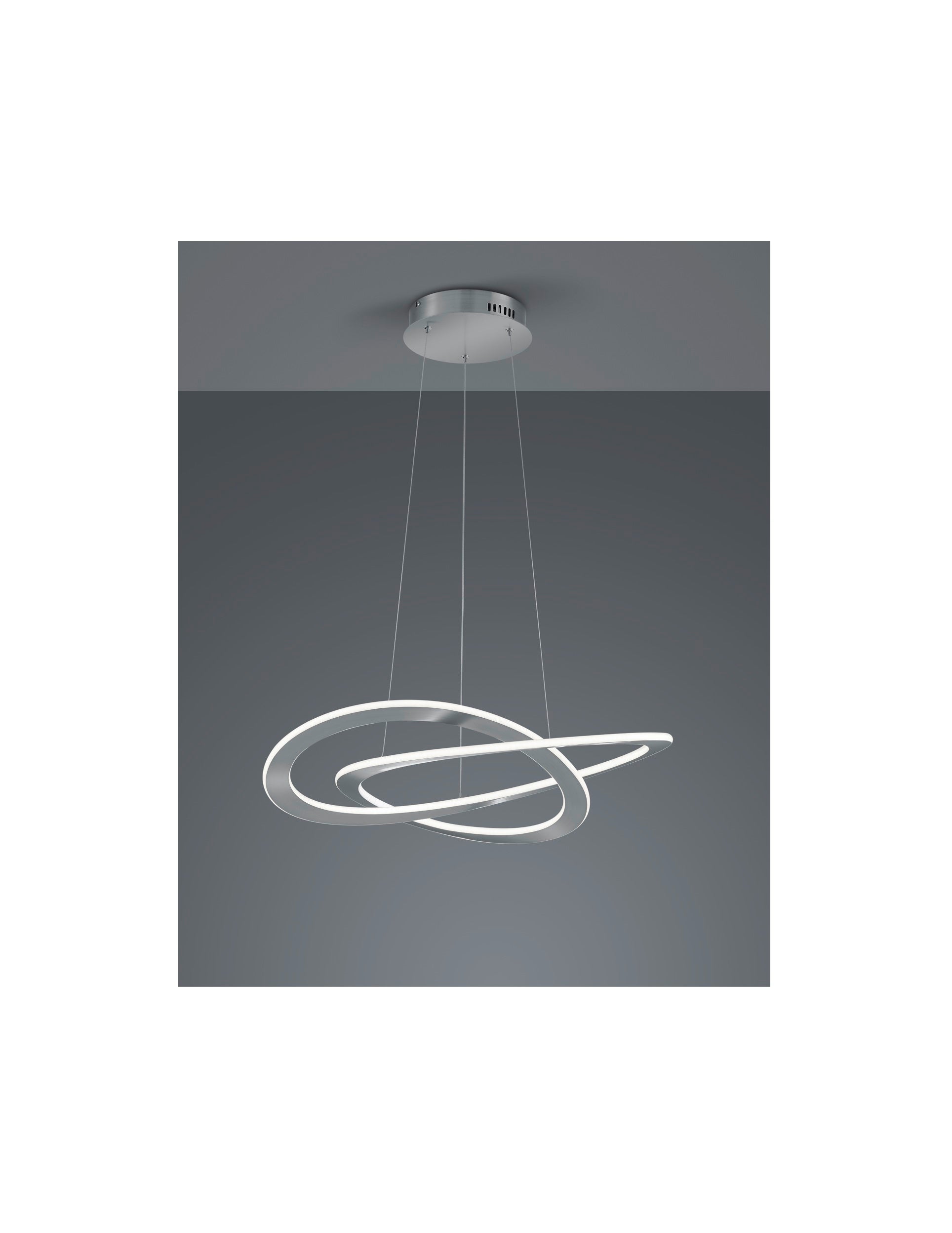 Equinoxe SP6 Lampada A Sospensione Ideal Lux In Metallo Con Diffusore In Vetro Soffiato Trasparente 2w G4