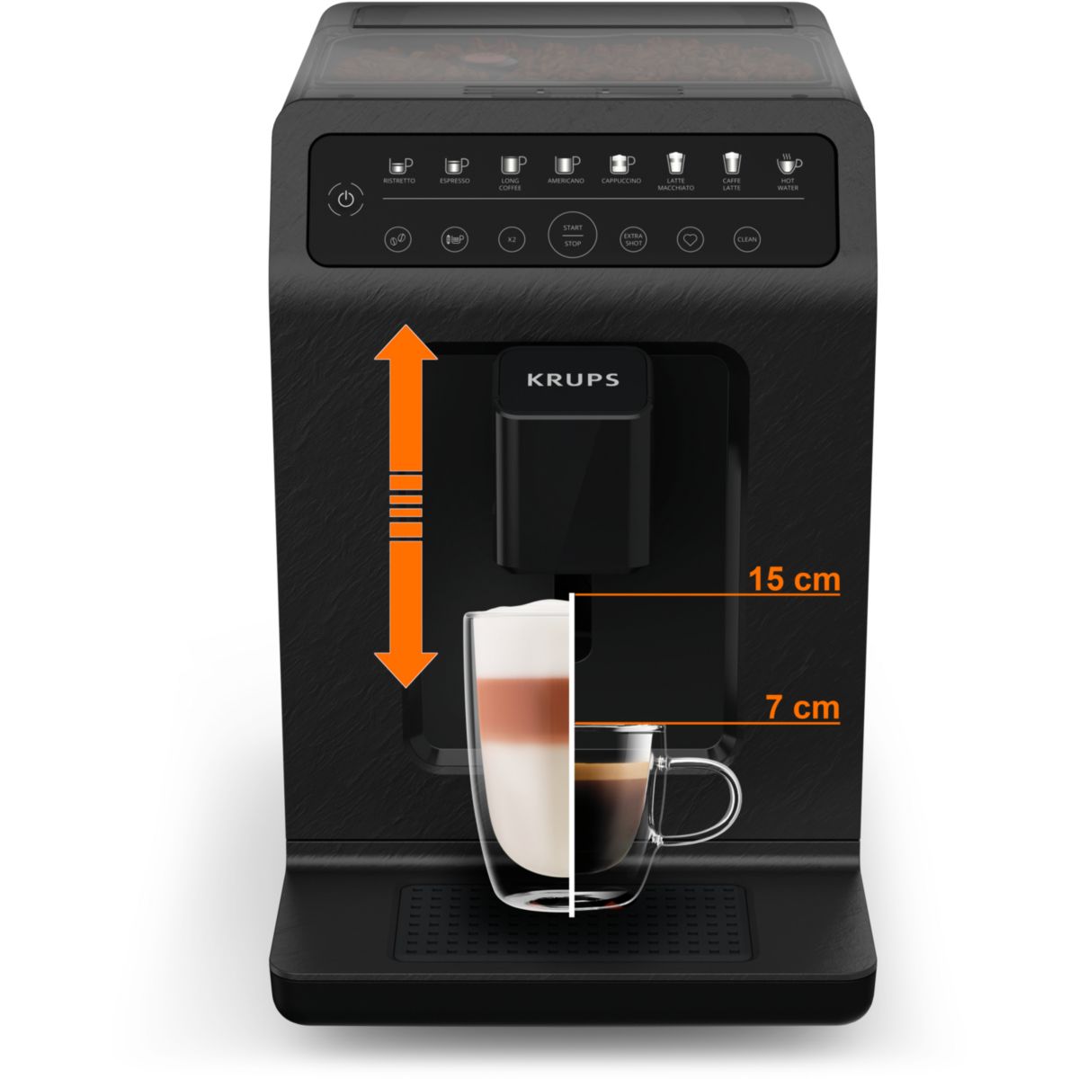 Expresso Broyeur KRUPS EA897B10 evidence éco design - 4