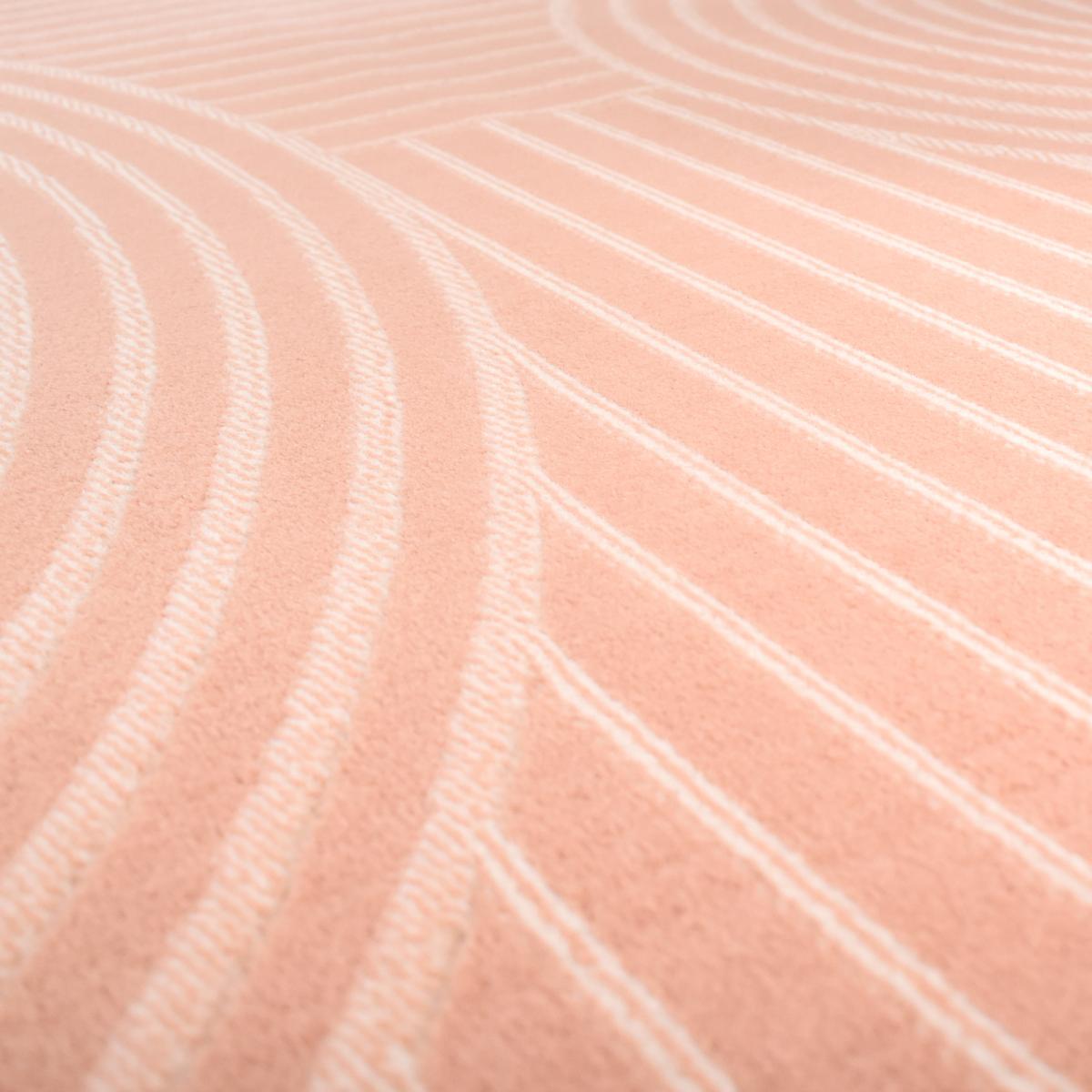 tapis salon 200x290 tissé rose rectangle motif géométrique LYN49 ARCROL - 4