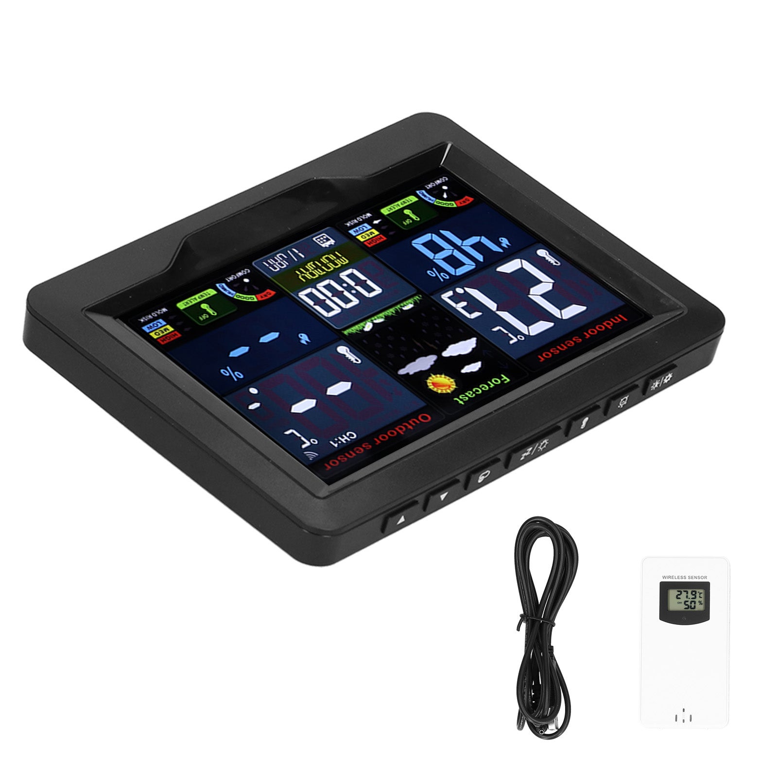 Sveglia Digitale Con Meteo BRESSER MyTime Jumbo Orologio Da Parete