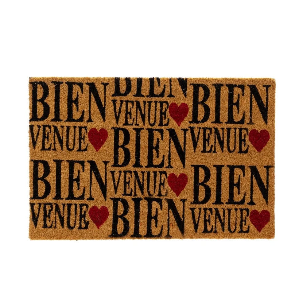LUA VIKA Zerbino ingresso esterno simpatico - Beer - 40x70 cm - tappeto ingresso esterno casa - zerbino cocco - zerbini divertenti, moderni e originali
