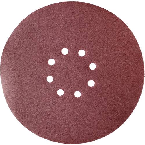 10 dischi abrasivi da 225 mm, 8 fori, carta vetrata, grana 40 per