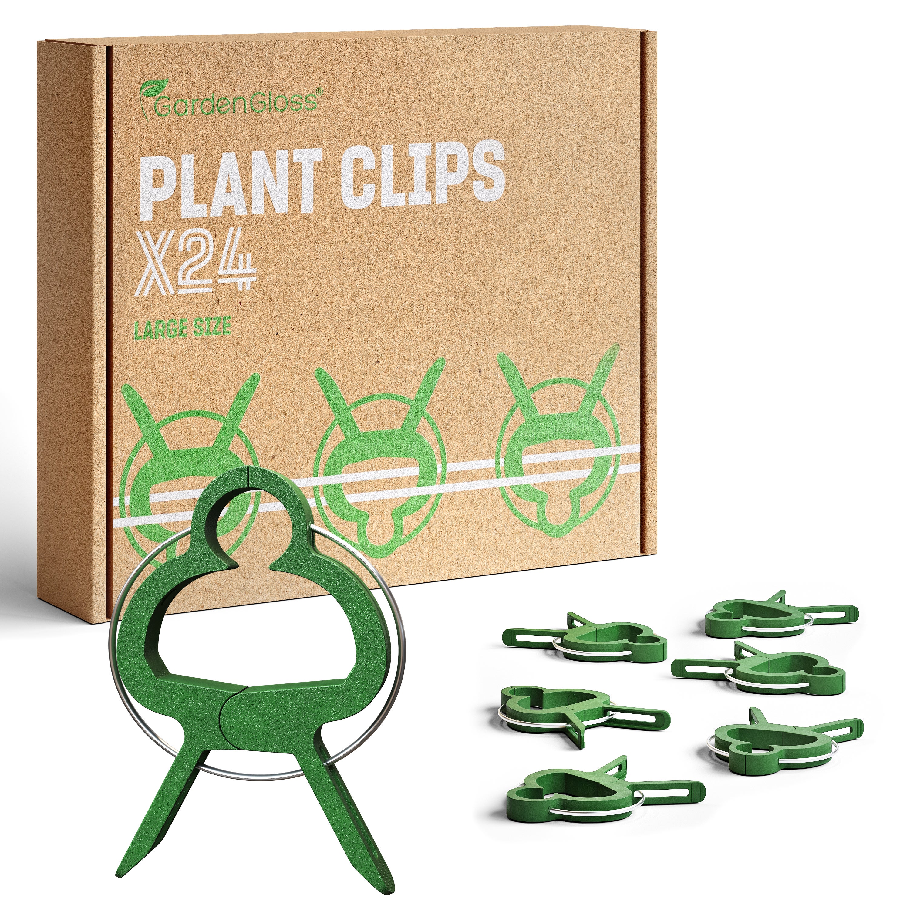 Attaches Tomates 30 Clips De Jardin Pour Plantes Grimpantes – , Roses, Acier, Ressort Stable Fixation Plantes Grimpantes Serre