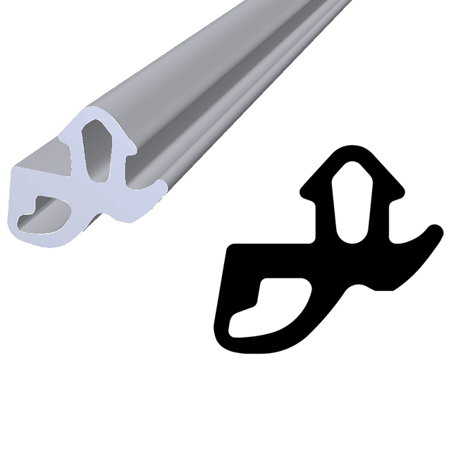 Joint de fenêtre TPE gris WS031G 10 m joint pour fenêtre joint de porte profil d’étanchéité KYCT