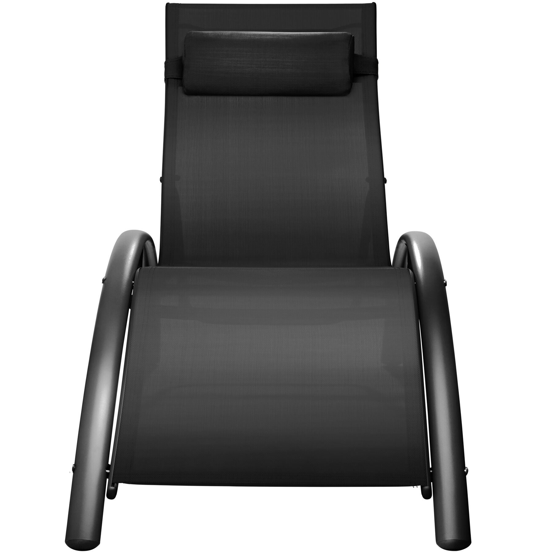 Lot de 2 transats de jardin en acier en polyester et aluminium dossier réglable sur 5 positions - 5