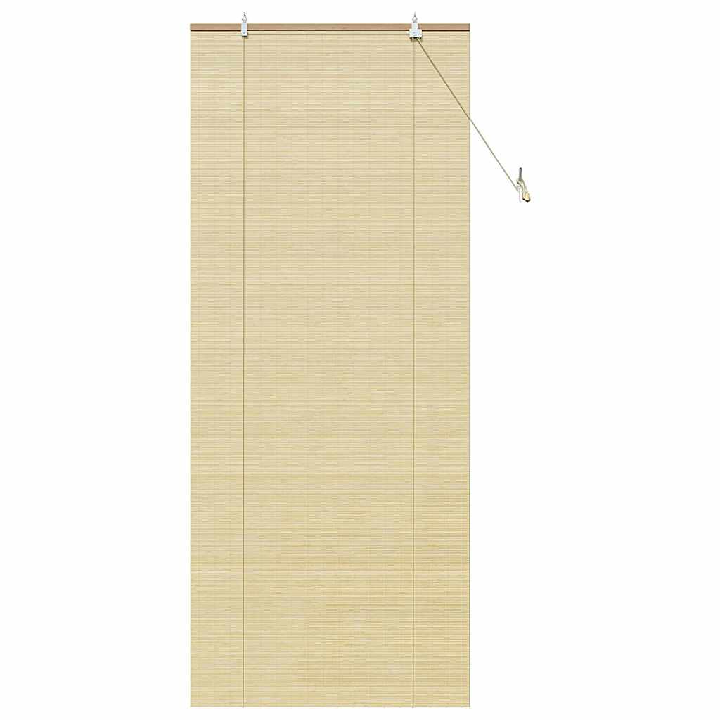 Roleta z zasłonami natura 80 x 220 cm Bambus vidaXL - 2