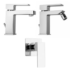 Rubinetto Lavabo A Cascata Nero - Miscelatore Monocomando Per Bagno Con Cartuccia Ceramica - Versione Lunga