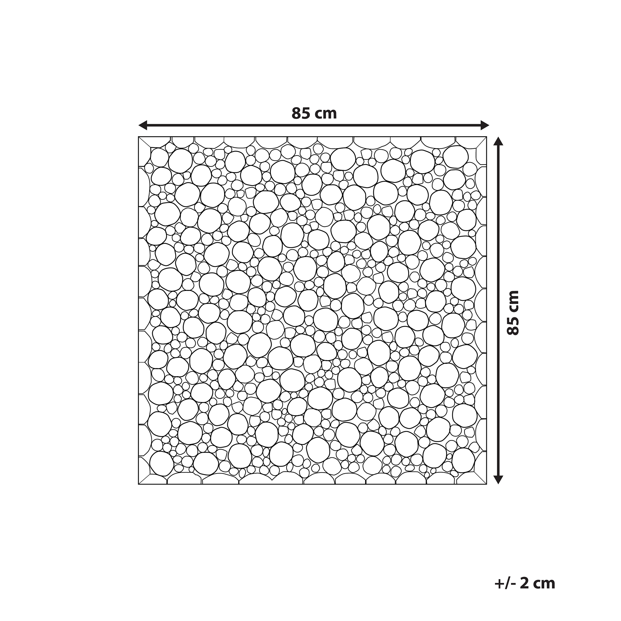 Décoration murale TWIG Teck 85 cm Marron clair - 3