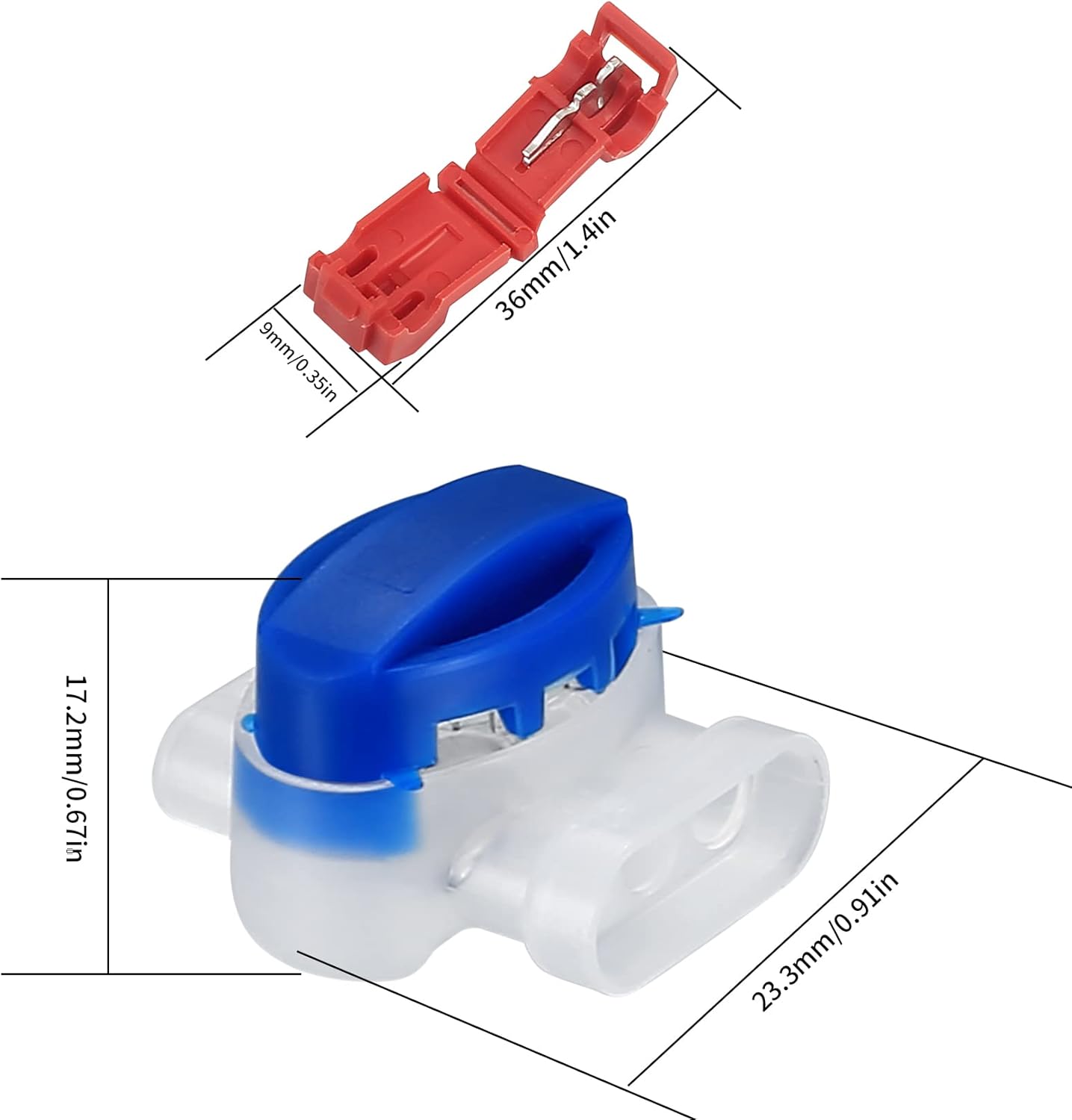 Lot de 20 connecteurs de câbles pour tondeuse à gazon robotisée, pour jardin extérieur, avec 10 bornes de connexion - 2
