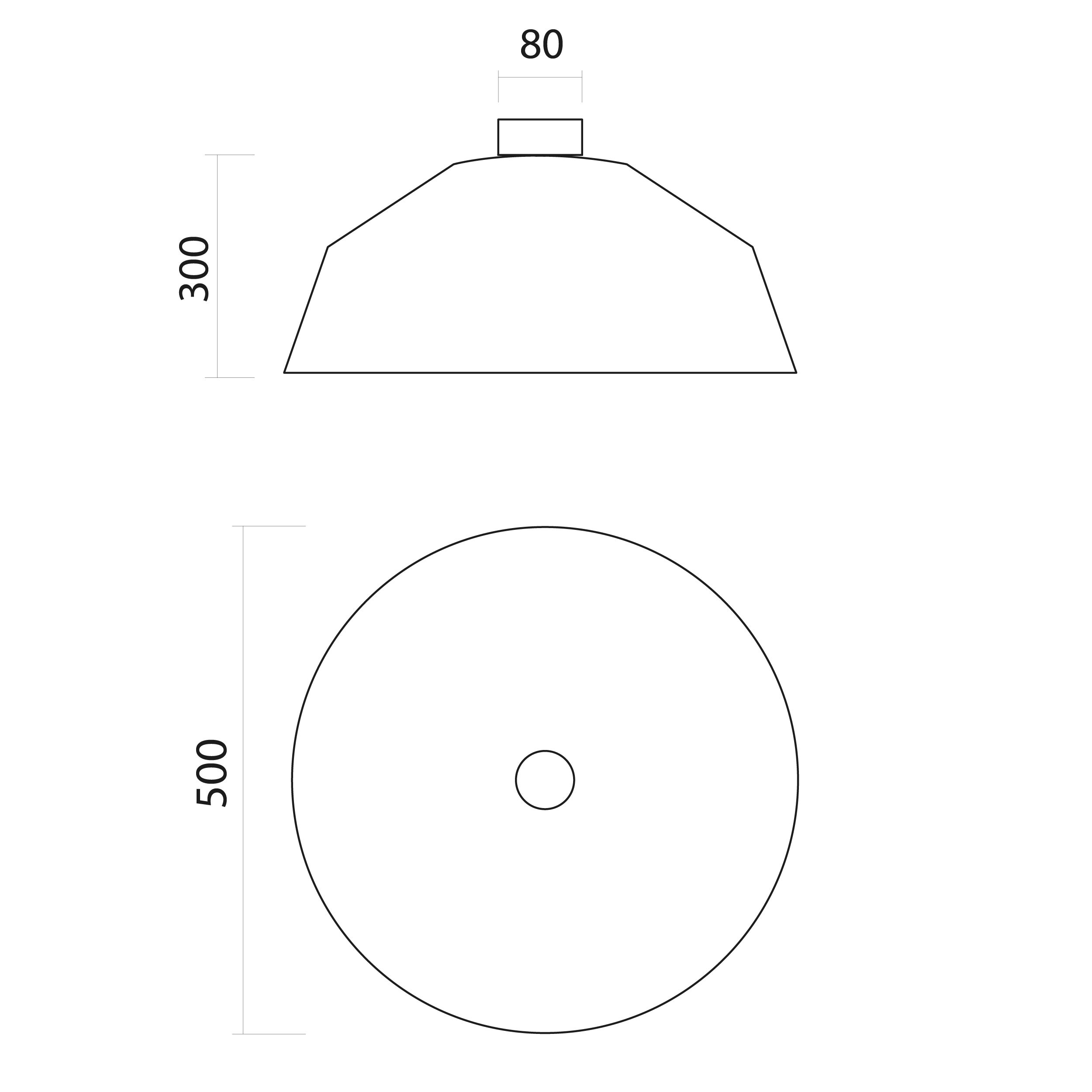 LUMICOM | TOKYO Plafonnier, 1xE27, max 42W, métal, Blanc mat/feuille d'argent, D.50cm - 4