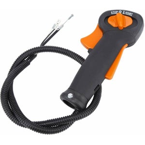 Poignée D'accélérateur Avec Câble Pour Hors-bord 4-4 HP - Diamètre Trou 21 Mm - Poignée Antidérapante Noire - Remplacement Facile