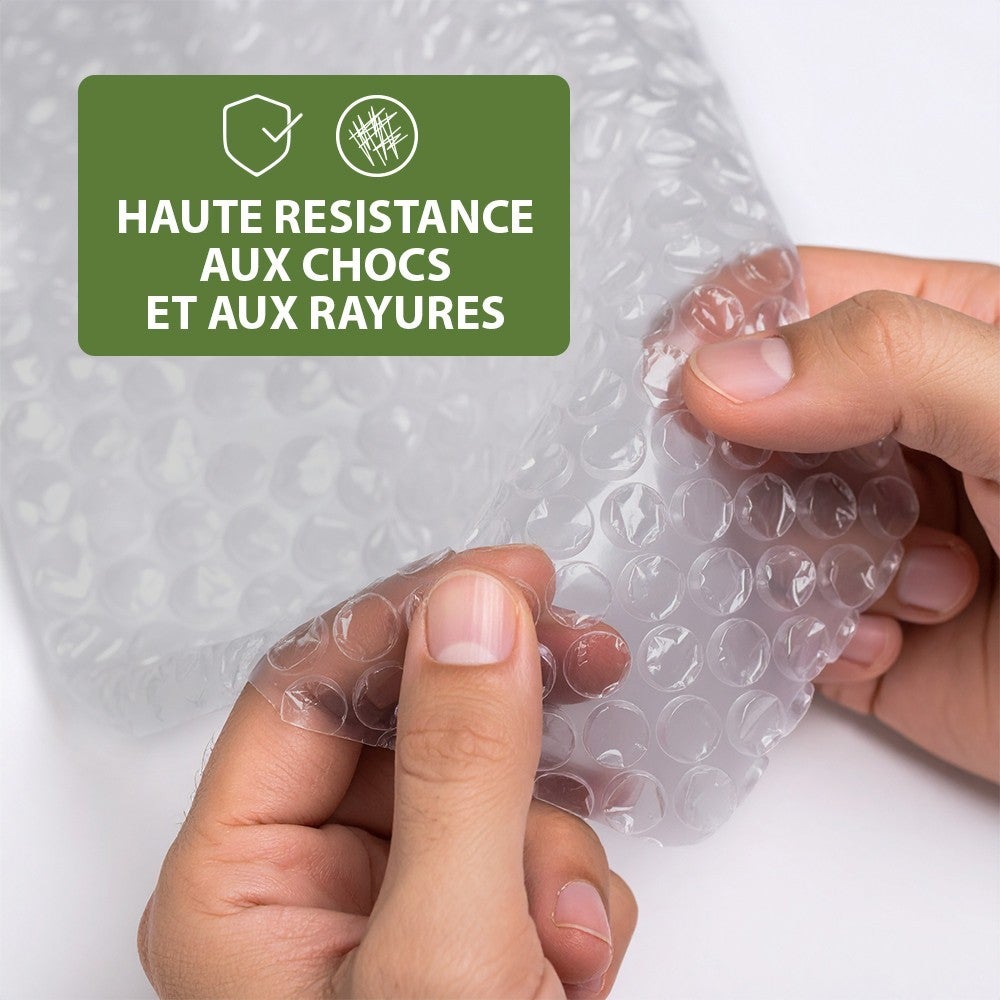 Film à bulle recyclé - Déménagement et expédition - 1 x 20 m - 70% recyclé - 9