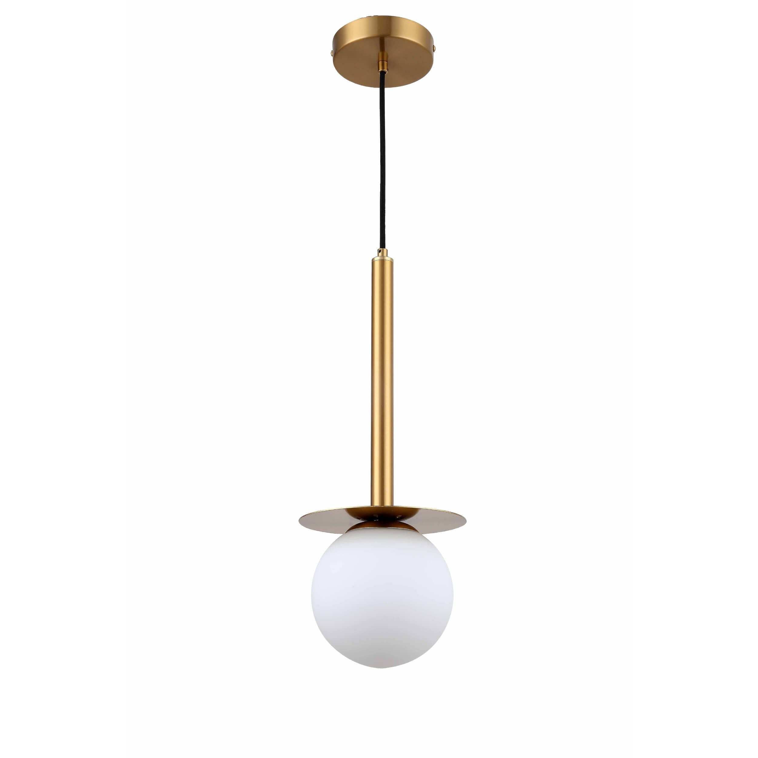 Lampa sufitowa wisząca Roma złoto-biała 1xE14x40W wym: 120 x 18 x 18 cm metal Light Prestige