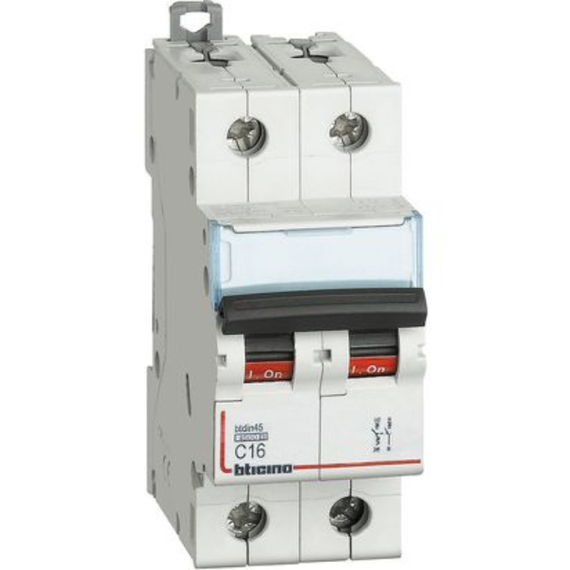 BTicino FA81NC16 Interruttore Magnetotermico C16 1P+N 2M 4500A