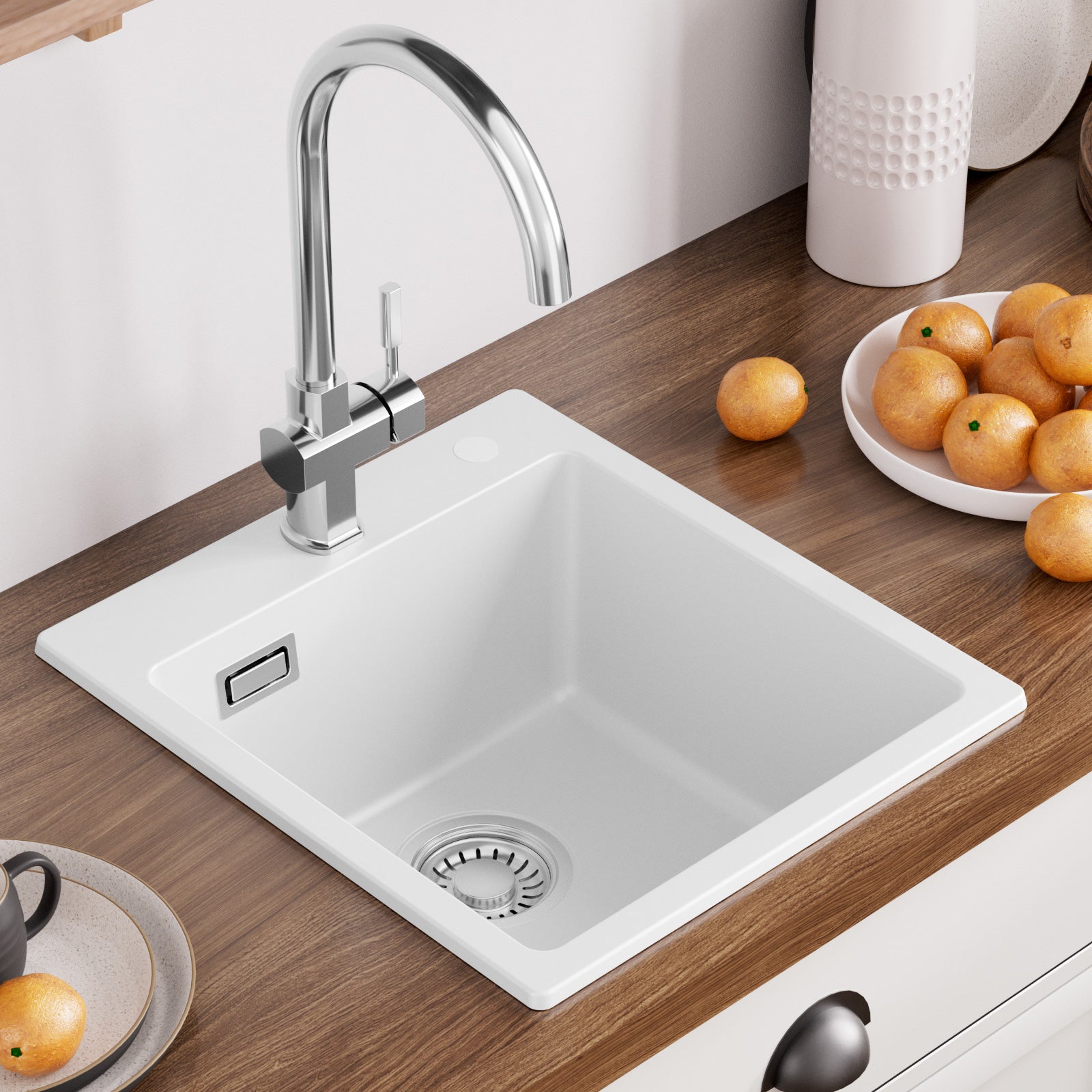 Evier Granit Blanc