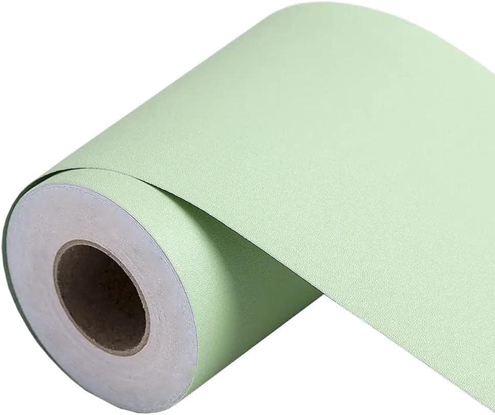 Bordiury Tapety Jasnozielone 10 X 500cm Listwa Ścienna Samoprzylepna Murale Samoprzylepne Ścienne Listwa Przypodłogowa Samoprzylepna PVC
