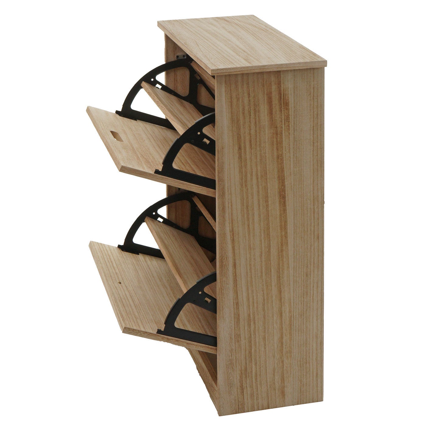 Meuble à chaussures 81x60x25 cm MDF marron naturel 04_0005894 - 4