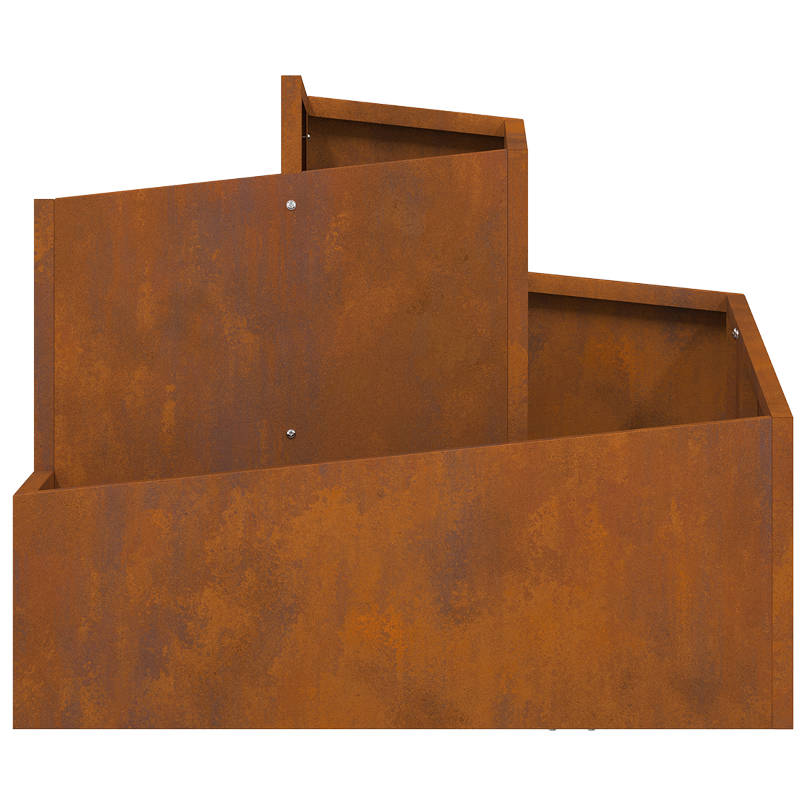 Pots & Jardinière，Pot de Fleurs Acier Corten Moyen Durable Pot en métal CFW76741 - 6