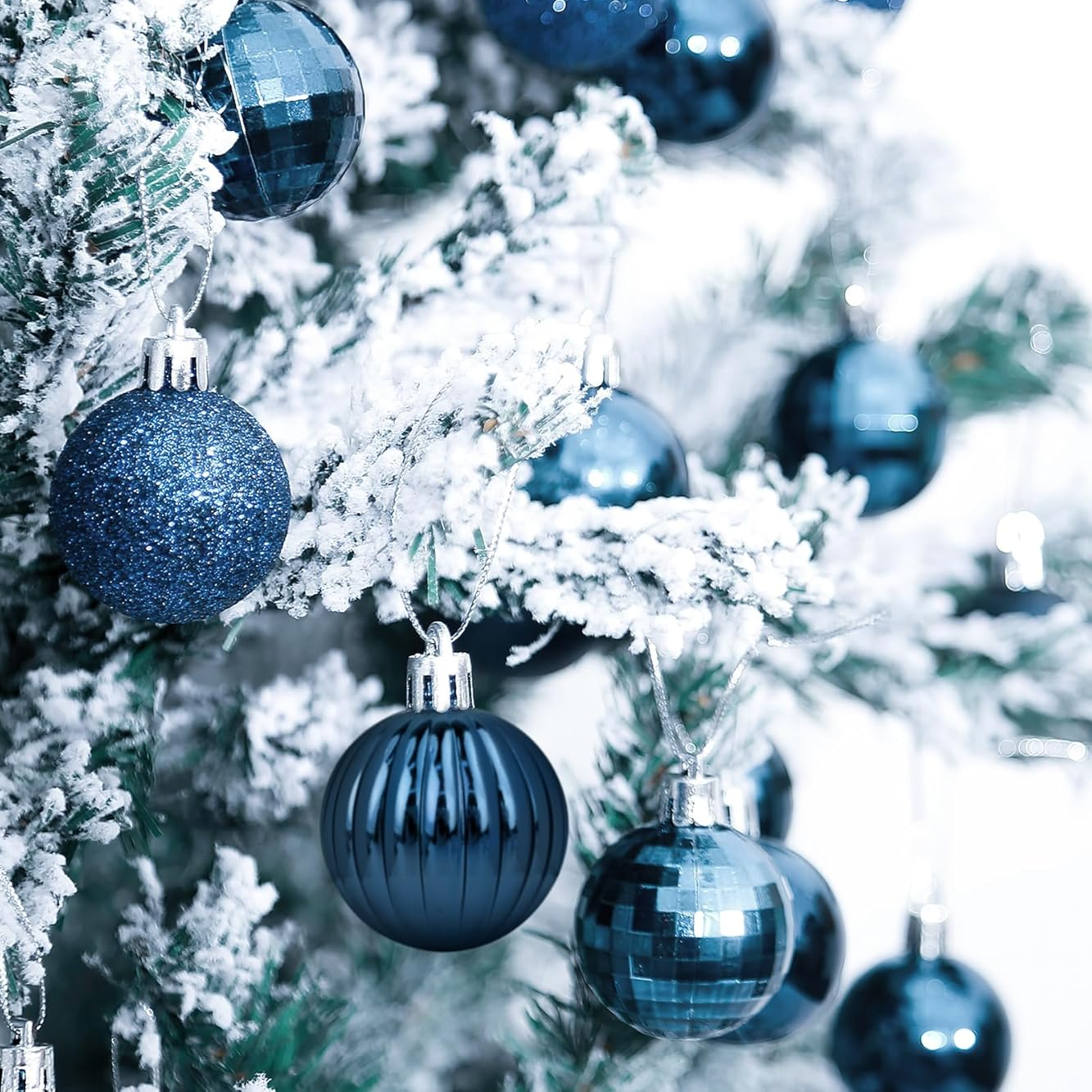 Conjunto de 36 enfeites para árvores de Natal, Conjunto de bolas de Natal, Pingentes para árvores de Natal, Presente de Natal, Decorações de Natal - 3