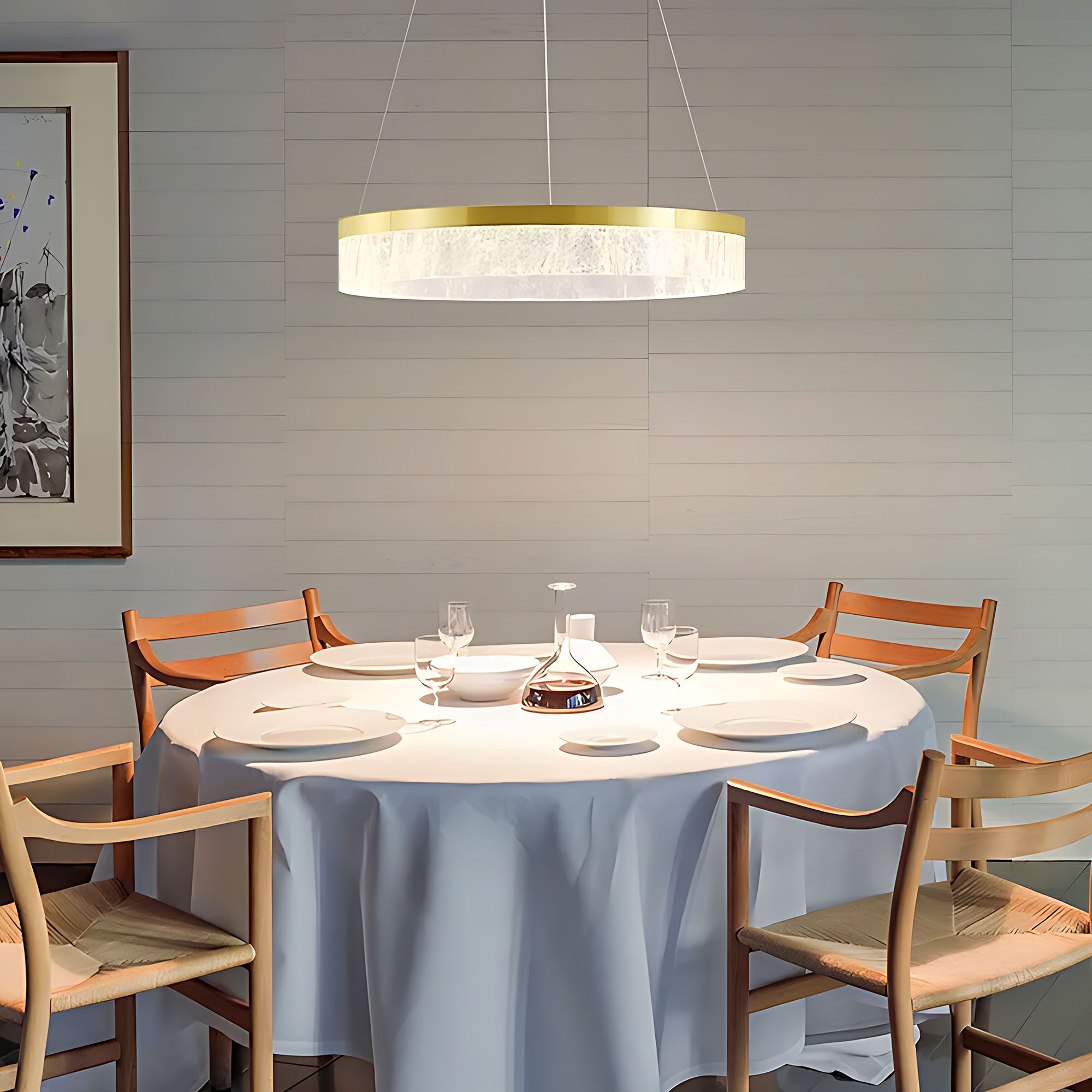 Lampa Sufitowa Wisząca Toolight Lhj046-Cp Złoty 50Cm - 2