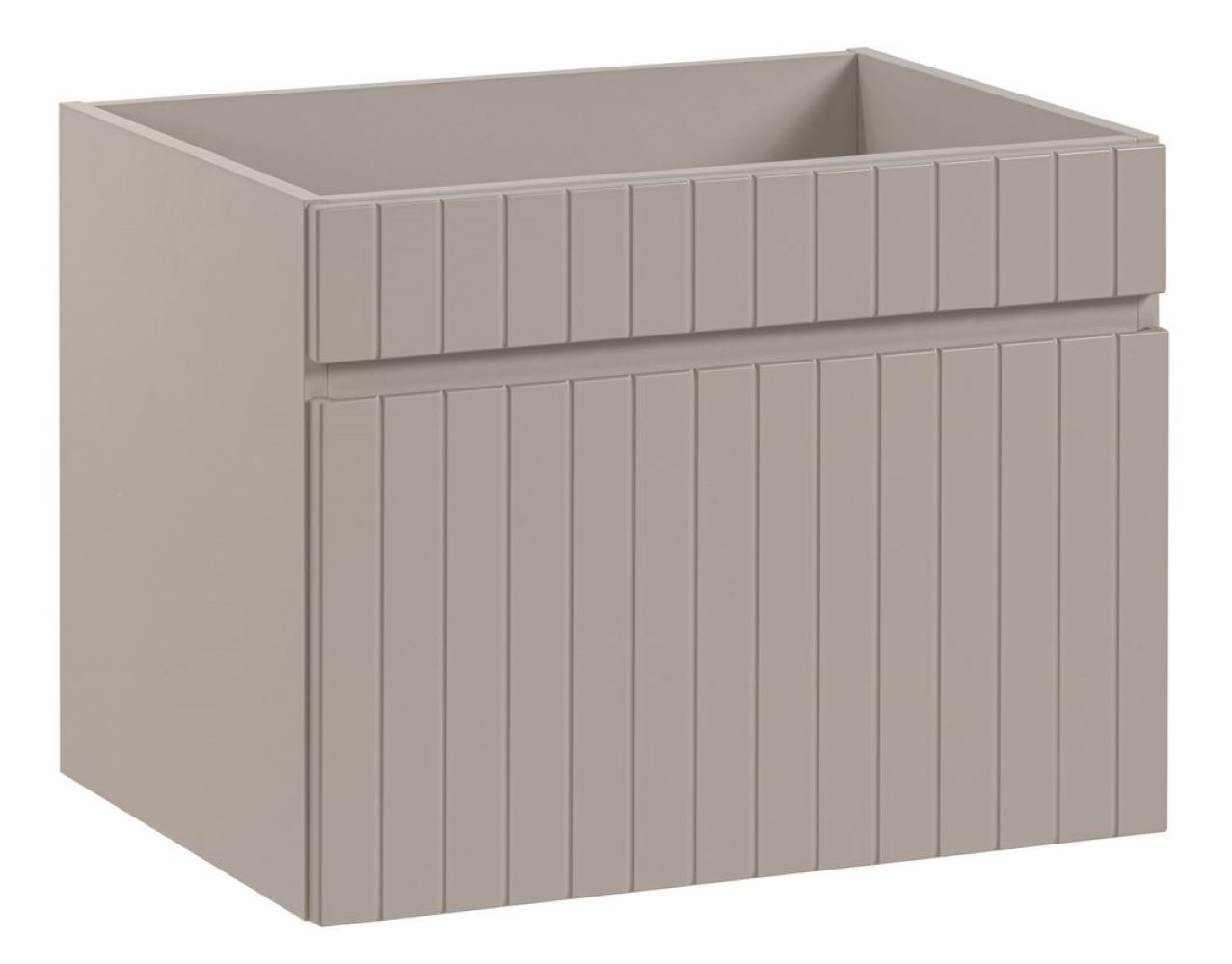 Szafka łazienkowa ICONIC Cashmere 60 cm wisząca ryflowana szuflada