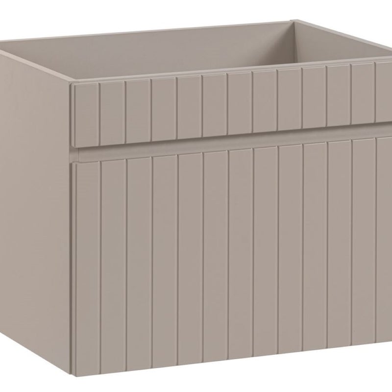 Szafka łazienkowa ICONIC Cashmere 60 cm wisząca ryflowana szuflada