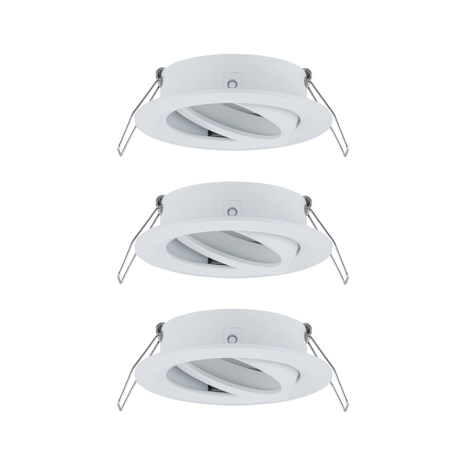 Spot encastré Choose Kit de base orientable rond 84 mm 50° max. 3x10W 230V gradable Blanc dépoli - 2