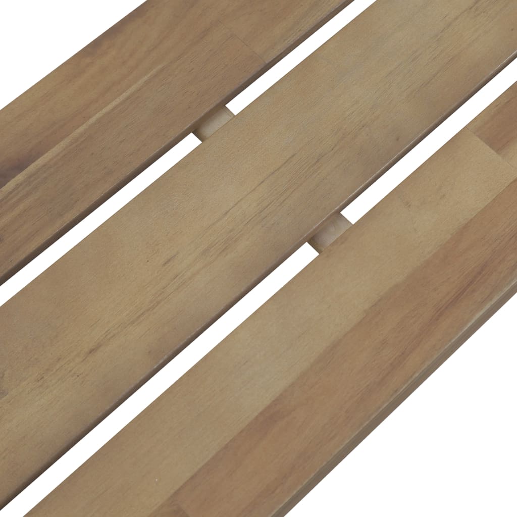 Banc de jardin meuble de patio d'extérieur terrasse 120 x 31 x 45 cm bois d'acacia solide 02_0011193 - 5
