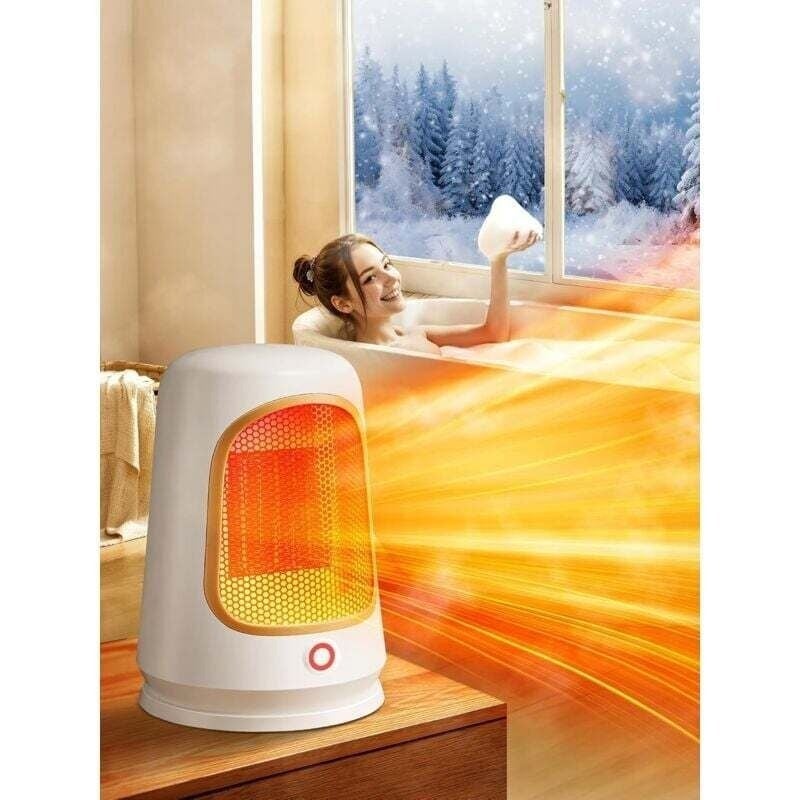 Dodatkowy grzejnik, 2 tryby 600W/1200W grzejnik elektryczny, ultra-cichy, grzejnik z podwójnym zabezpieczeniem