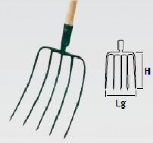 Fourche à fumier-douille-5 dents | Leroy Merlin