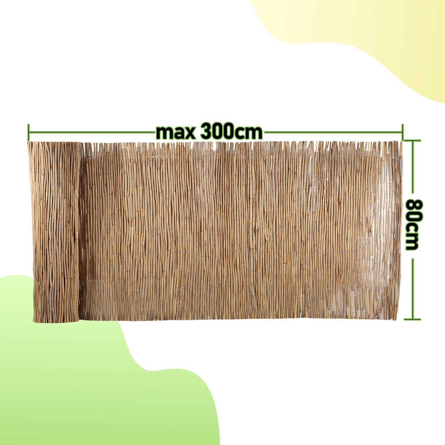 Mata trzcinowa 120 × 300 cm, naturalne rozwiązanie na taras i balkon
