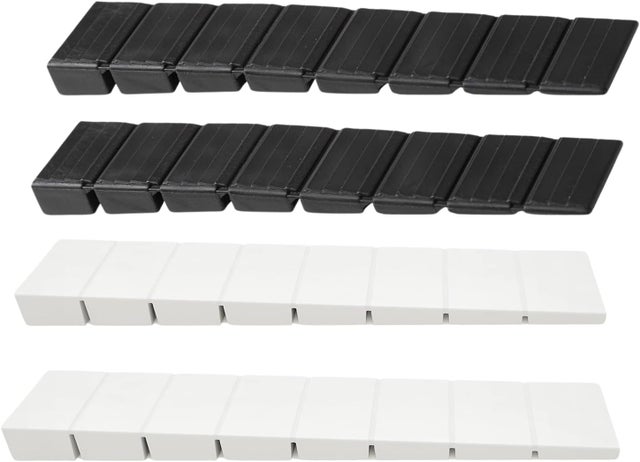 Spessore a Cuneo Livellatore in Plastica per Mobili, Tavolie Sedie Stabilizzatore e Regolatore di Altezza Kit 4 Pezzi (Bianco, 10cm)
