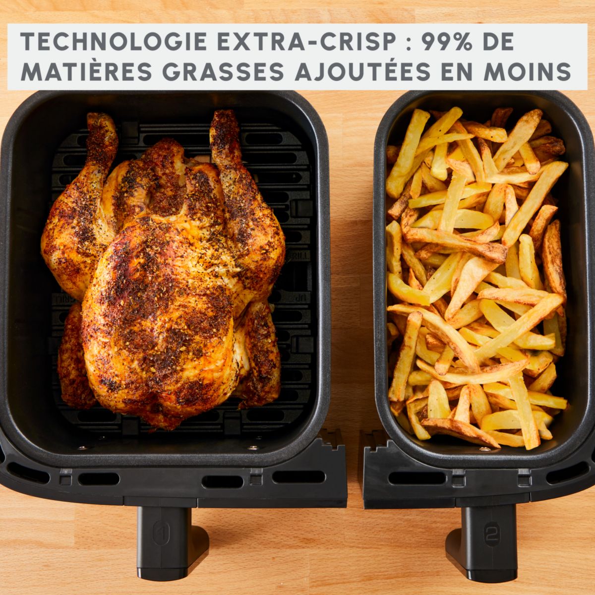 Friteuse sans huile MOULINEX Easy Fry and Grill Dual XXL 8,3L EZ905D20 - 6
