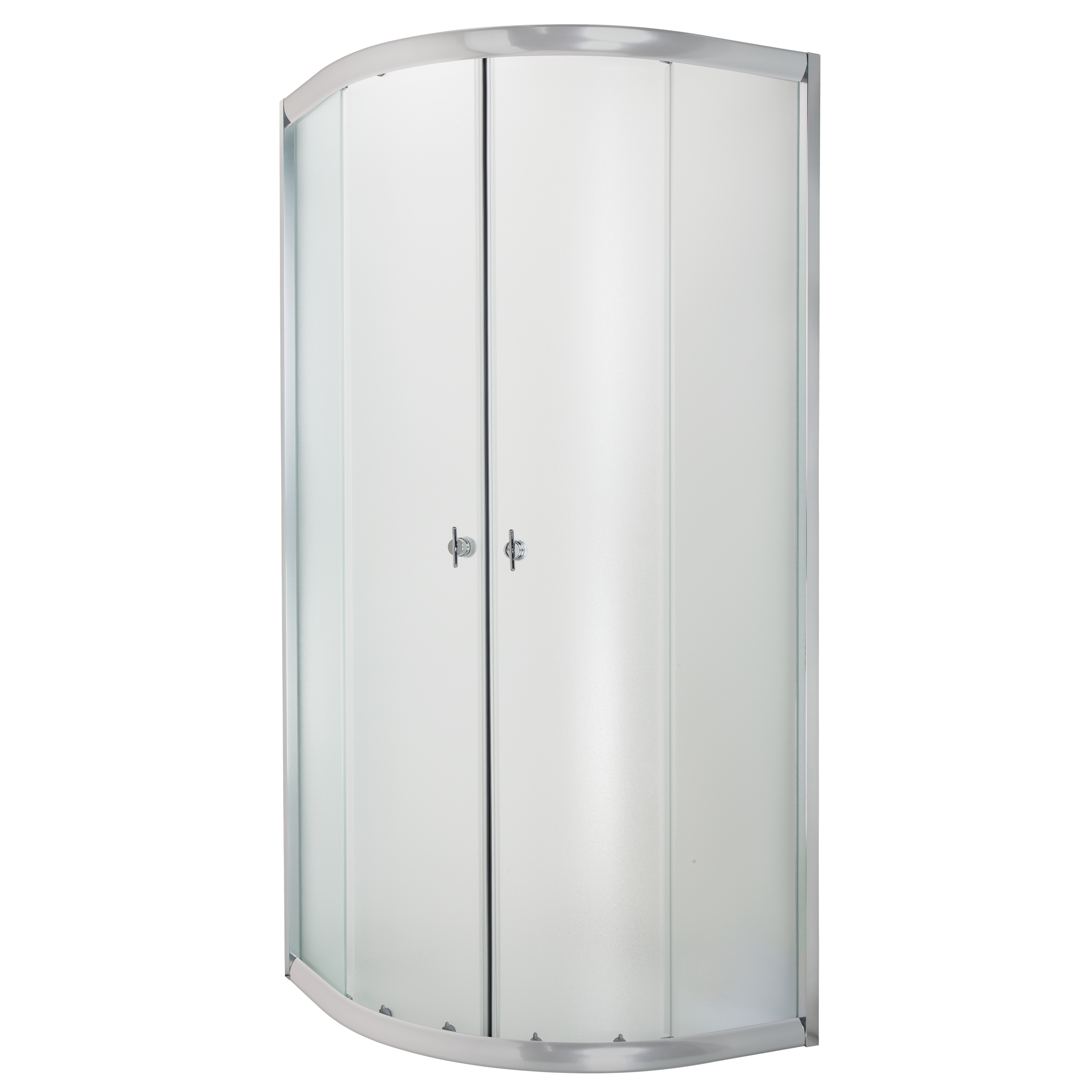 Kabina Prysznicowa 80 x 80 cm Bez Brodzika Półokrągła INVENA Marbella