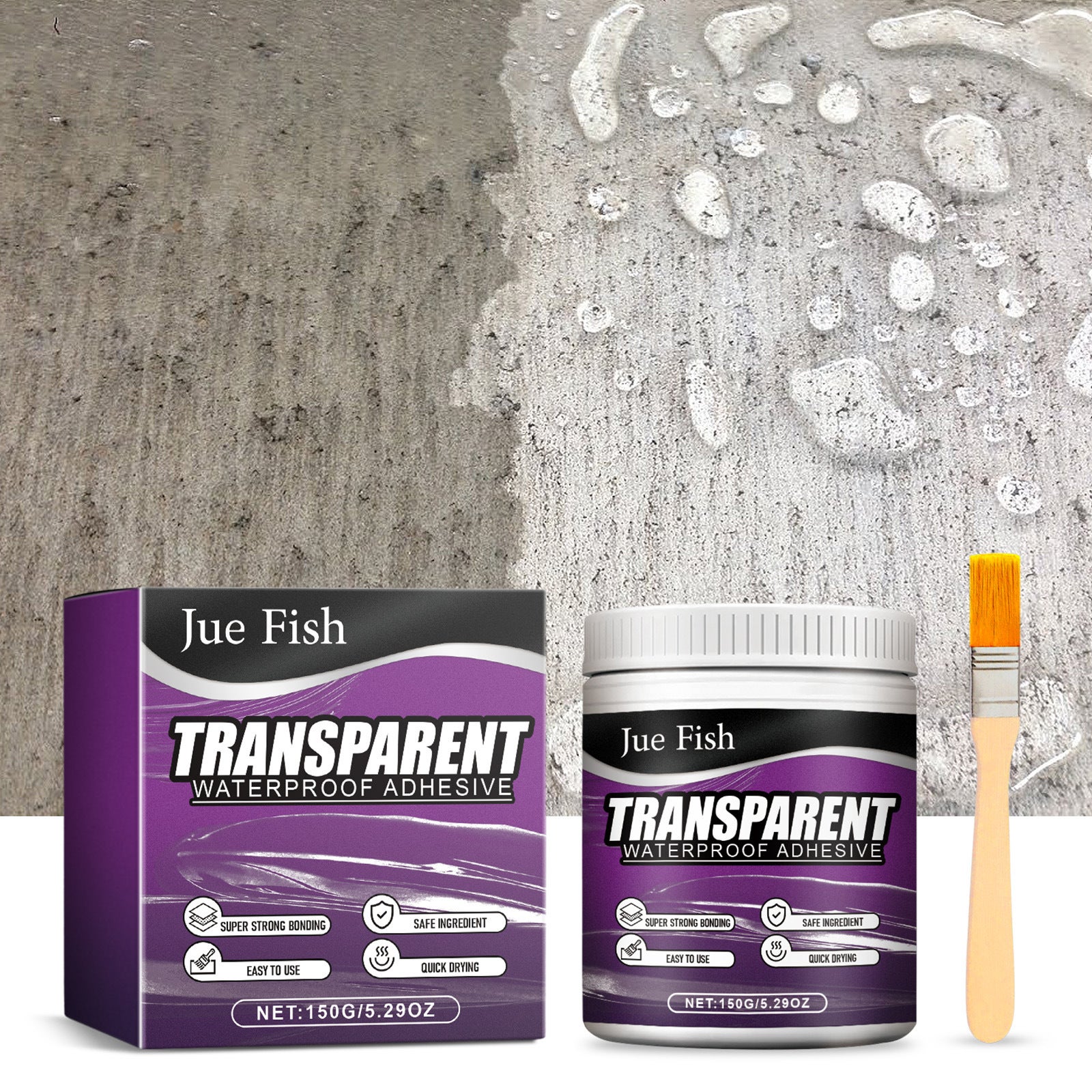 1 botella de 150 g de sellador transparente, impermeable y a prueba de fugas, para cocinas interiores - 9