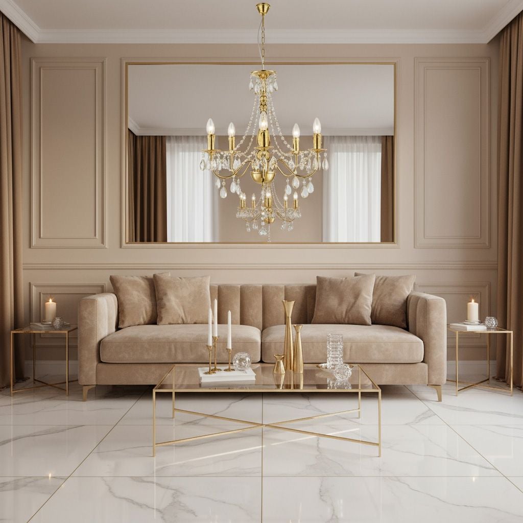 Lampa Sufitowa Wisząca Toolight Ebt015-5Cp Złoty - 5