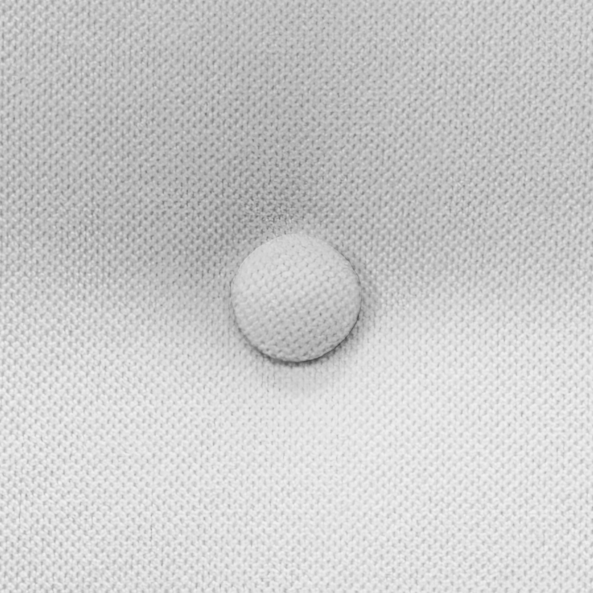 DHOME Cabecero de Tela AQUALINE Pro con 2 hileras de Botones Cabezal tapizado Cama Lujo (Blanco, 150cm) - 5