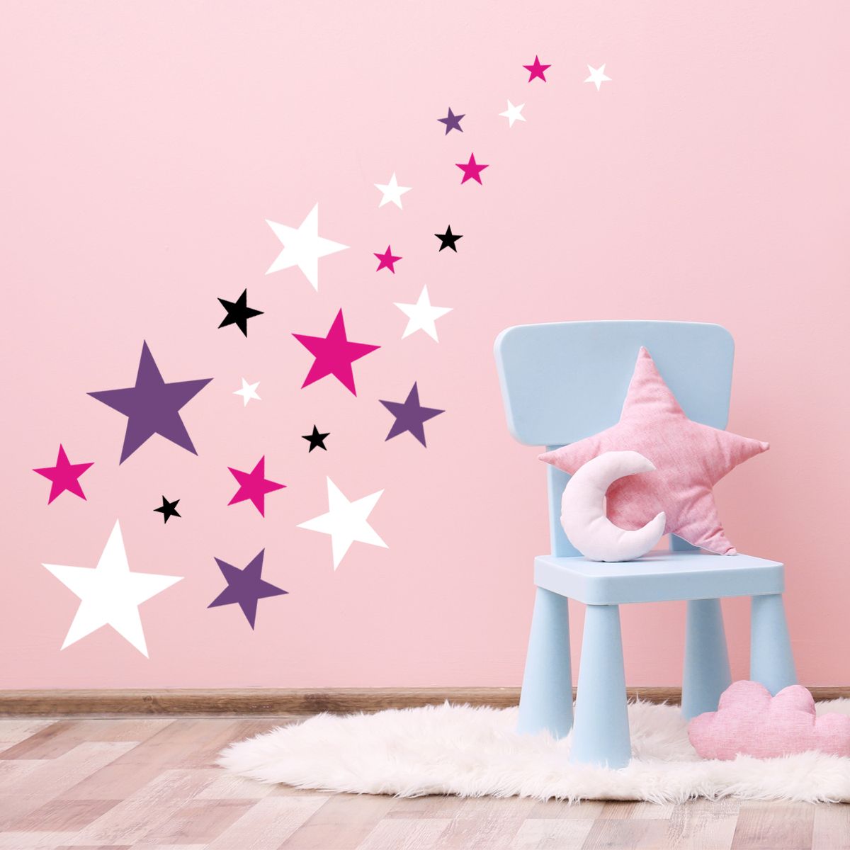 Sticker Mural Kit 22 Etoiles 3617689657677 Noir 107x153 Cm sticker-mural-kit-22-etoiles-3617689657677-noir-107x153-cm