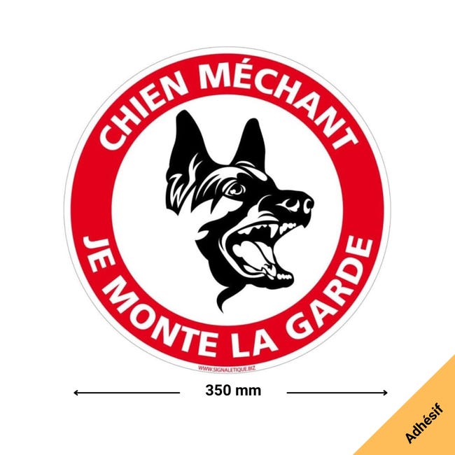 Pancarte attention au chien propriété privée - Sticker A moi Etiquette & Autocollant Pancarte attention au chien propriété privée - Sticker A moi Etiquette & Autocollant