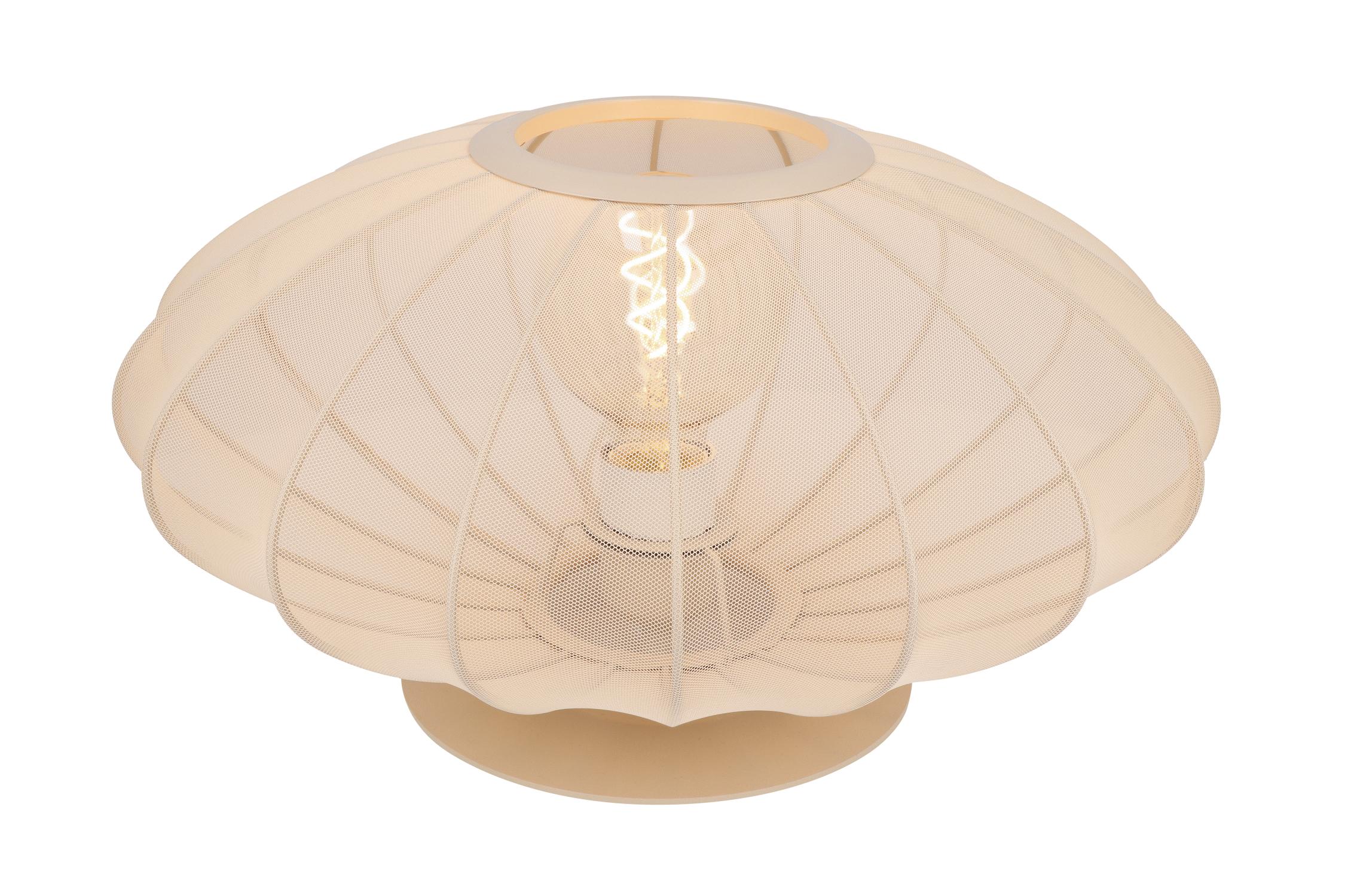 Lampa stołowa Corina kremowo-mosiężna 1xE27x40W Lucide