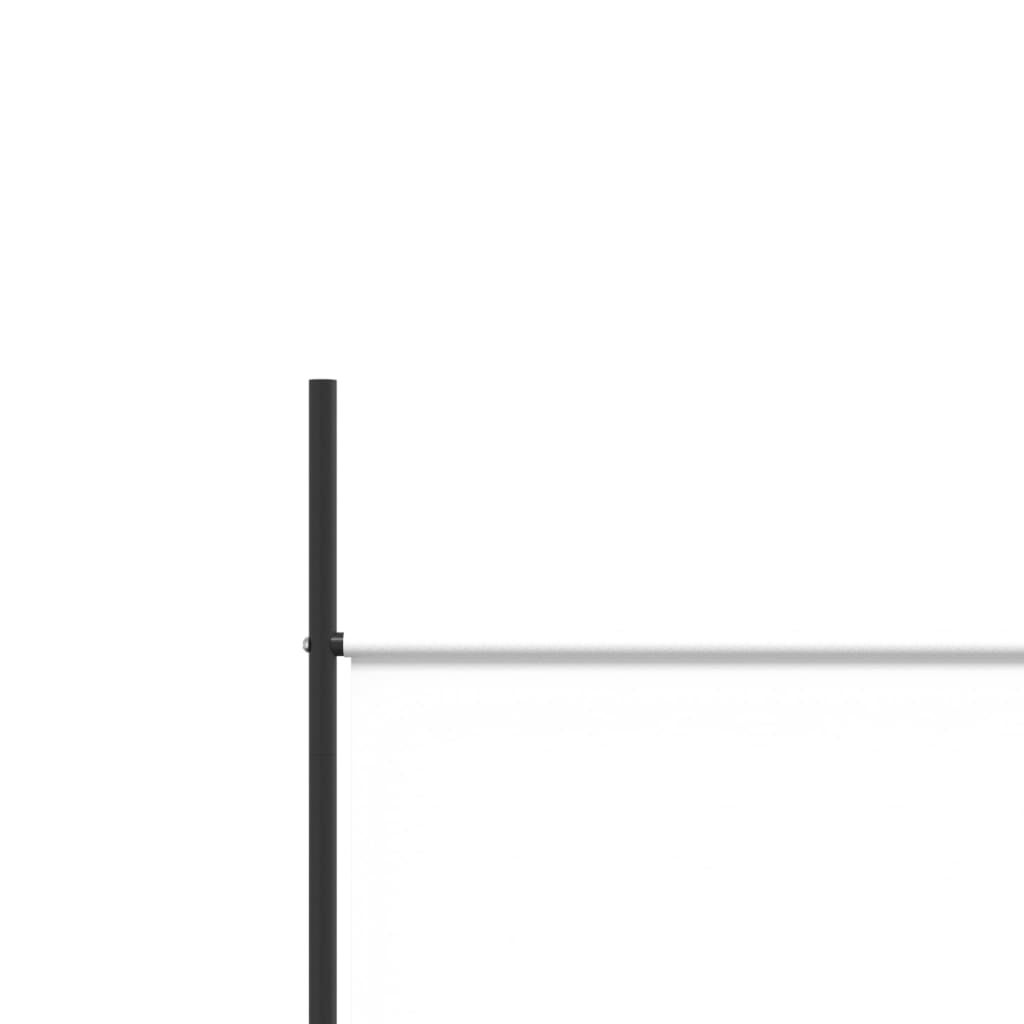 vidaXL Cloison de séparation 5 panneaux Blanc 250x200 cm Tissu - 7
