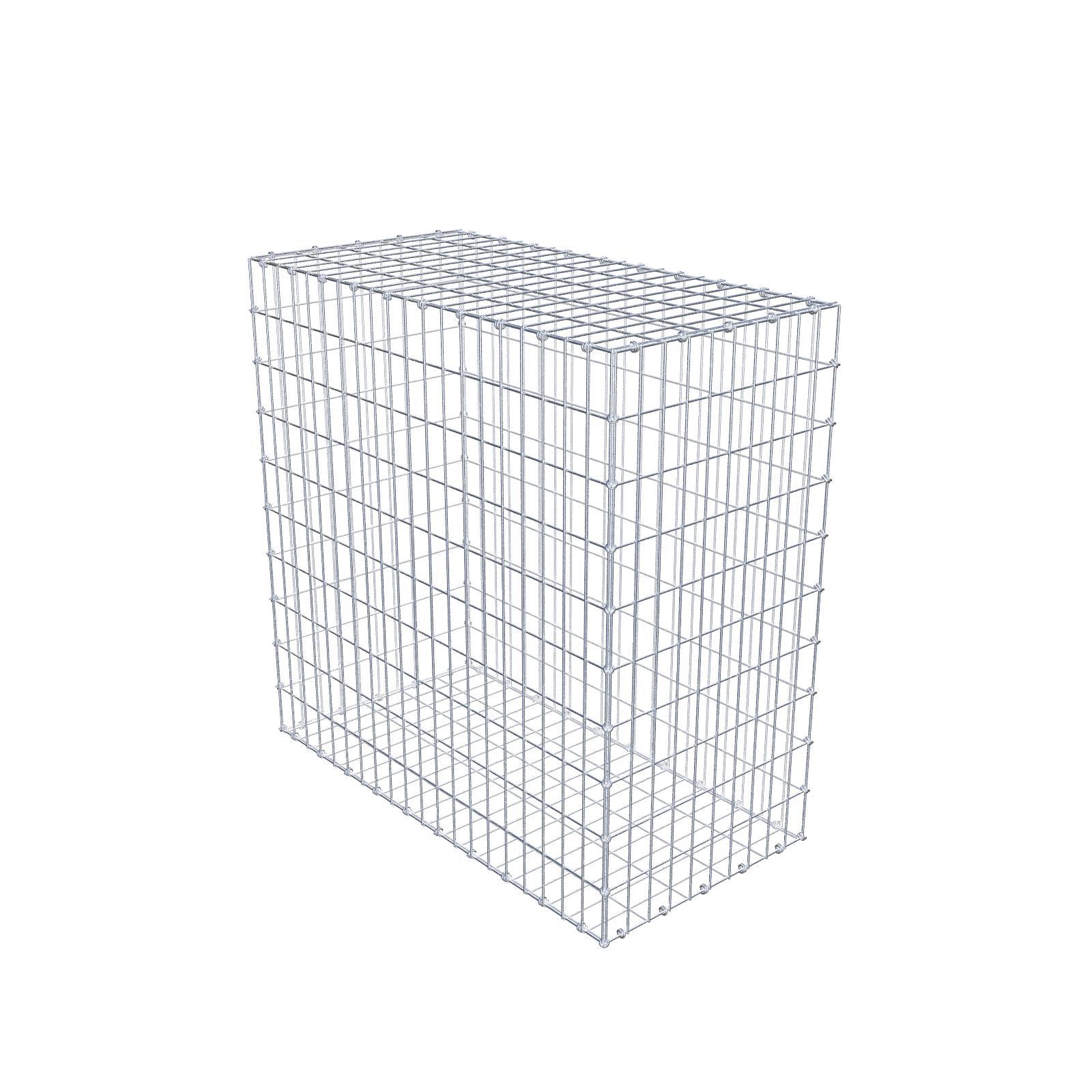 Gabion 100 cm x 100 cm x 50 cm (dł. x wys. x gł.), rozmiar oczek 5 x 10 cm, pierścień spiralny
