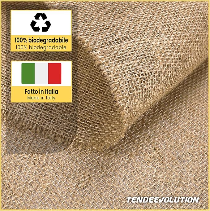 Tecido de Juta Natural Premium - 330g/m², Altura 1.40m - Venda por Metro Linear para Artesanato, Alfaiataria e Decoração - 6